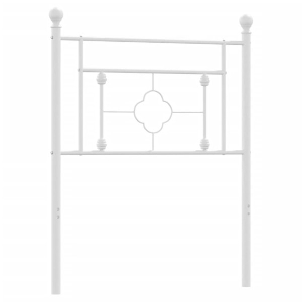 Wezgłowie Biały 80 cm Stal vidaXL