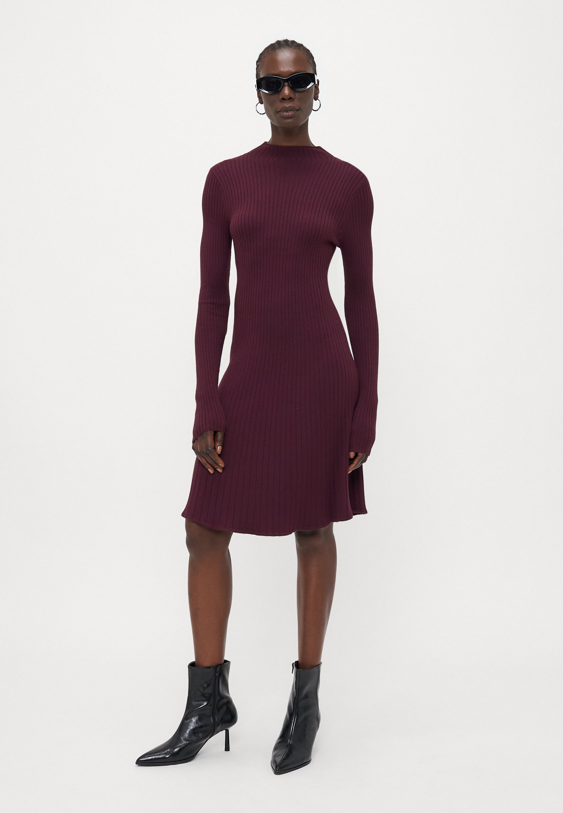 Vero Moda Tall VMNANCY SKATER DRESS - Jumperjurk - wijnproeverij