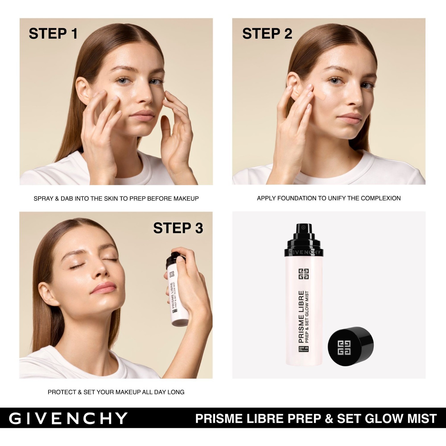 Givenchy Fixierspray Prisme Libre paruošiamasis ir rinkinys Glow Mist - 70 ml