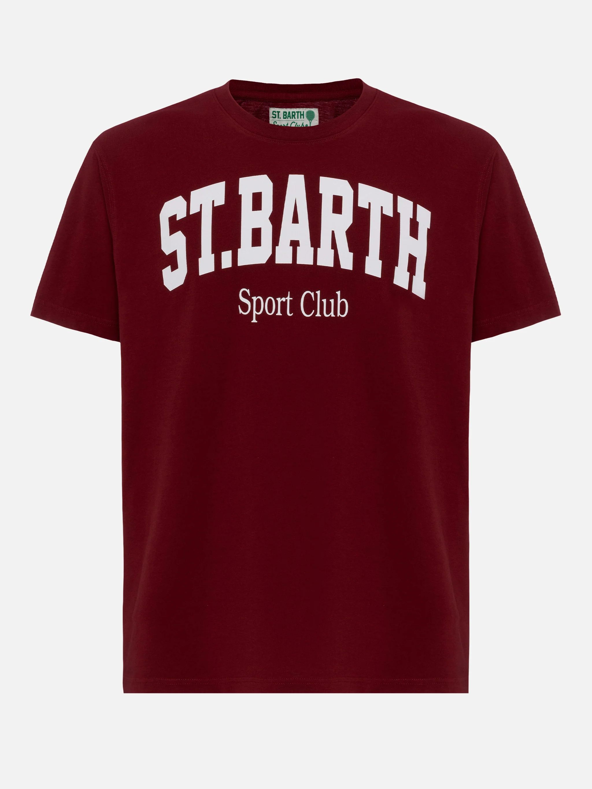 Heren katoenen T-shirt met St. Barth Sport Club-opdruk