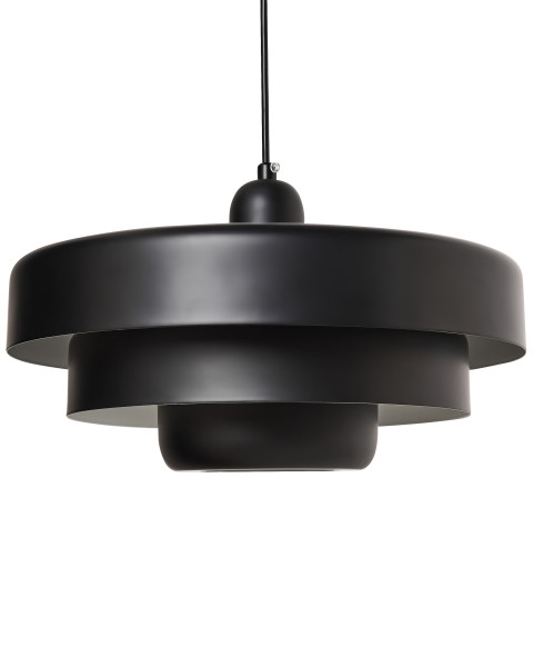 Lampa wisząca metalowy klosz czarna