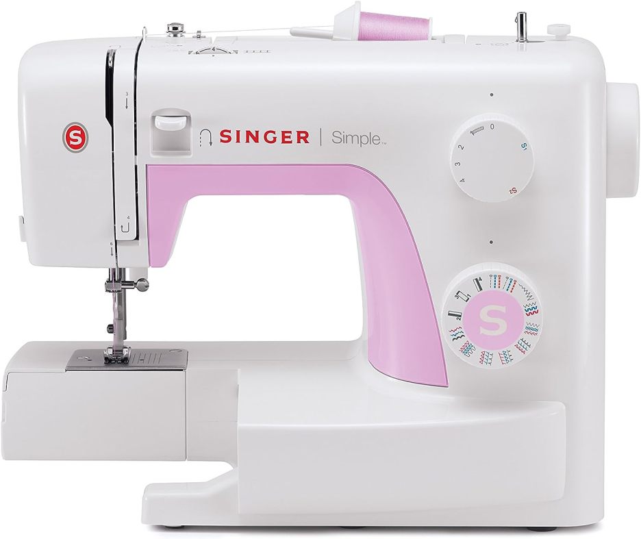 Máquina de costura Singer Simple 3223, rosa/branca
