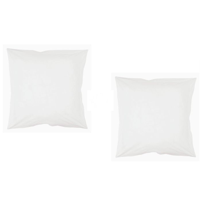 Set di 2 federe bianche 63x63 - Bianco - Morbidezza all'interno
