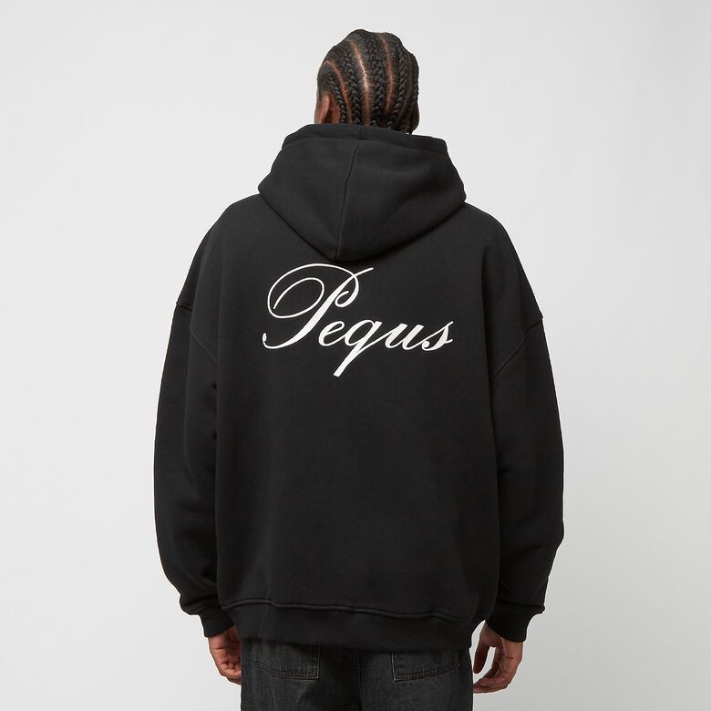 Felpa con zip e logo scritto a mano
