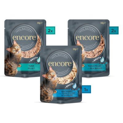 Encore Bustine per Gatti al Brodo 5 x 50 g
