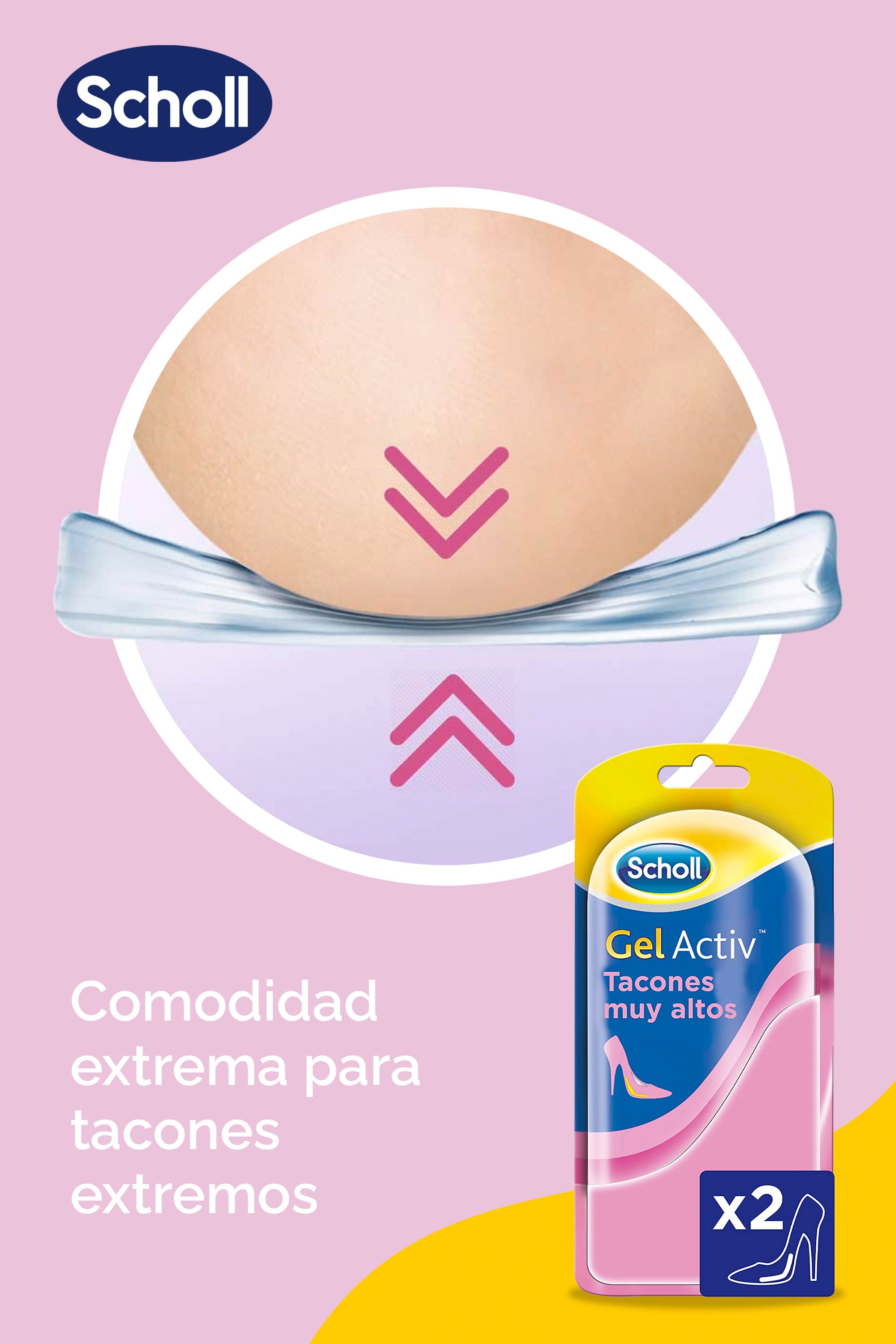 „Gel Activ“ vidpadžiai labai aukštiems kulniukams Vaistinės produktai pėdų priežiūrai