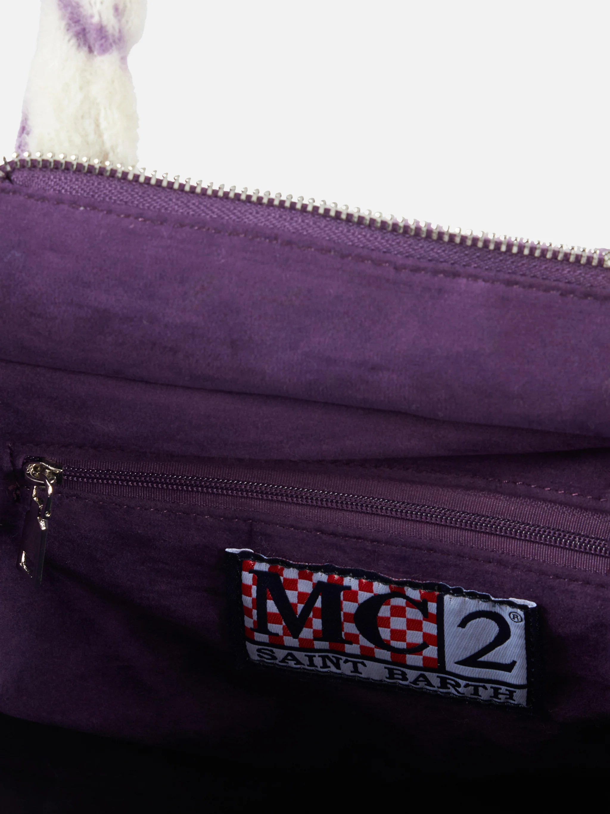 Wooly Colette handtas met franjes en pied-de-poulepatroon