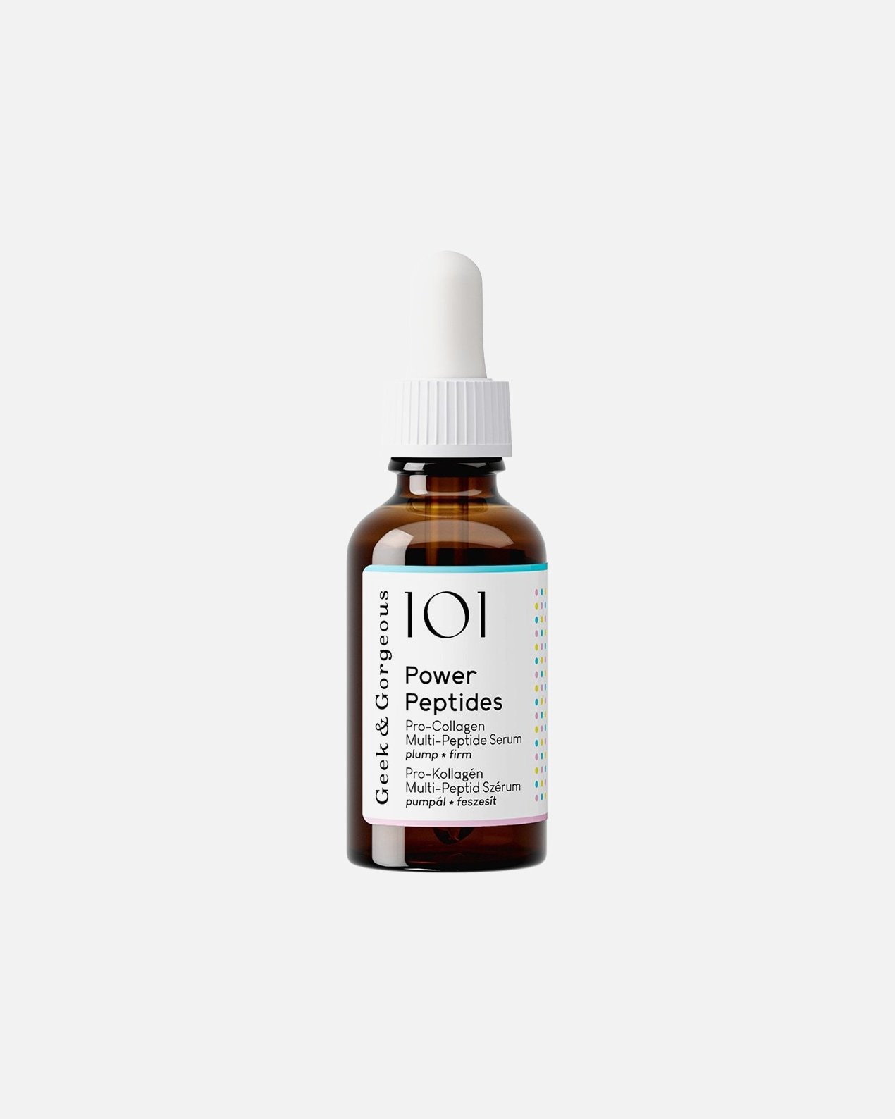 „Geek & Gorgeous“ senėjimą stabdantis serumas su stipriaisiais peptidais – 30 ml