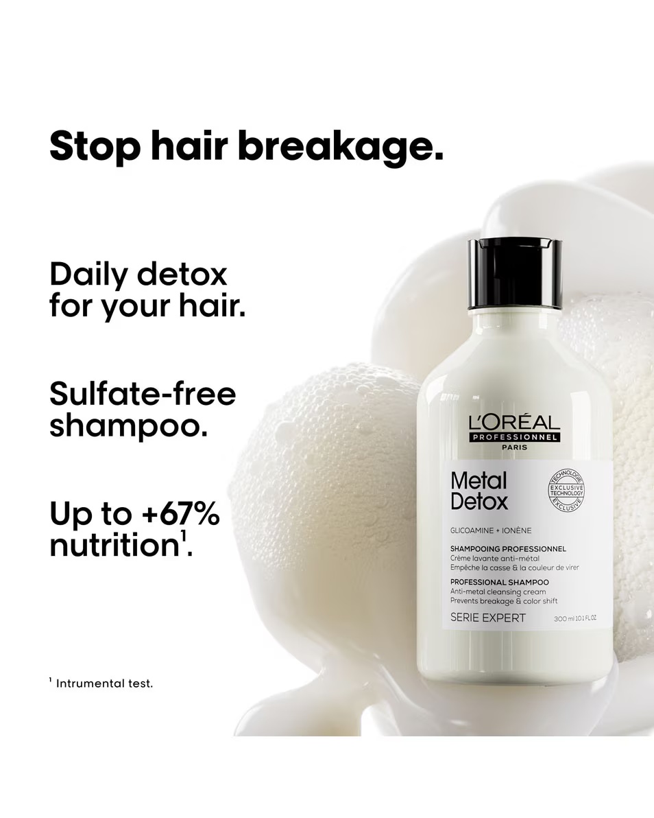 Șampon L'ORÉAL PROFESSIONNEL Metal Detox pentru păr deteriorat și fragil