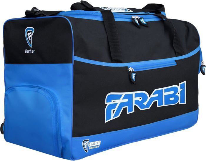 Bolsa Esportiva - Farabi Sports - Azul - Poliéster Resistente - 4 Bolsos com Zíper - Design Moderno