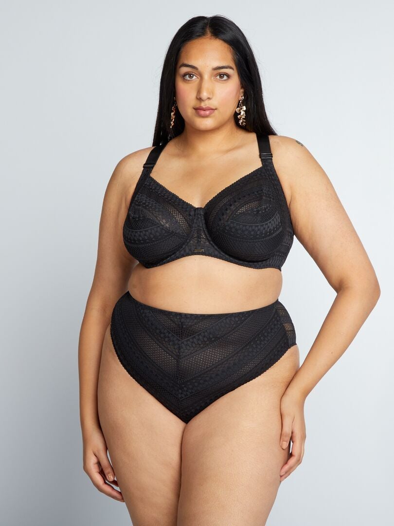 Sutiã Racerback de Renda - Preto