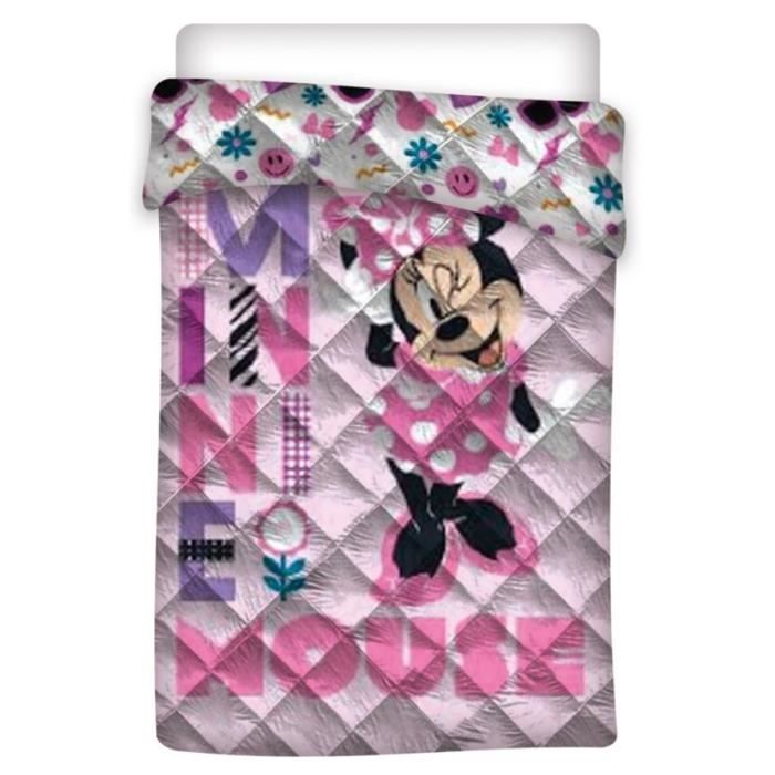 Edredón - DISNEY - Minnie - 140x200 cm - Poliéster - Lavable a máquina - Oeko-Tex