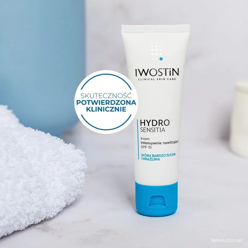 Iwostin Hydro Sensitia Intensywnie nawilżający krem do twarzy SPF 15