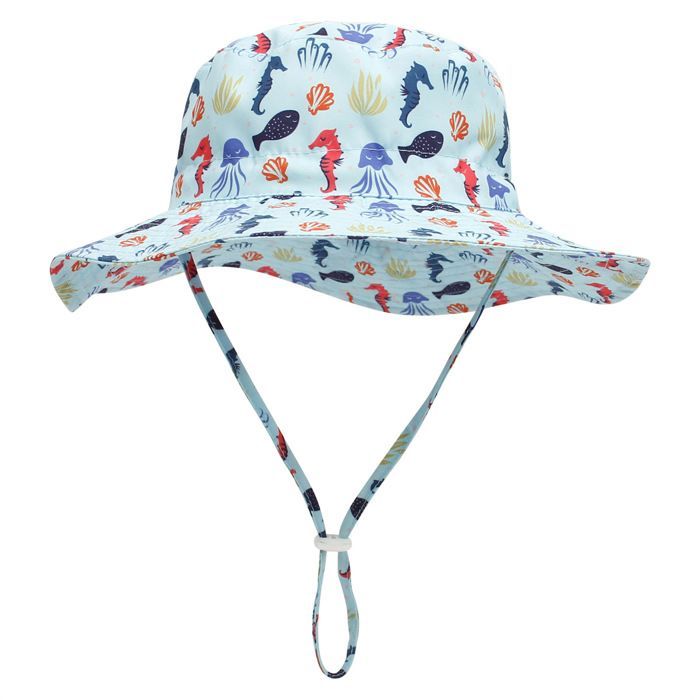 Sombrero FUNMOON para niños, sombrero de verano para el sol, sombrero tipo cubo unisex para bebé, estilo Panamá, diseño de dibujos animados, protección UV - 687111