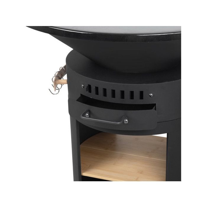 Barbacoa de carbón y leña 