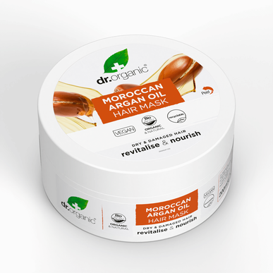 Dr. Organic hiusnaamio luomuarganöljyllä 200ml