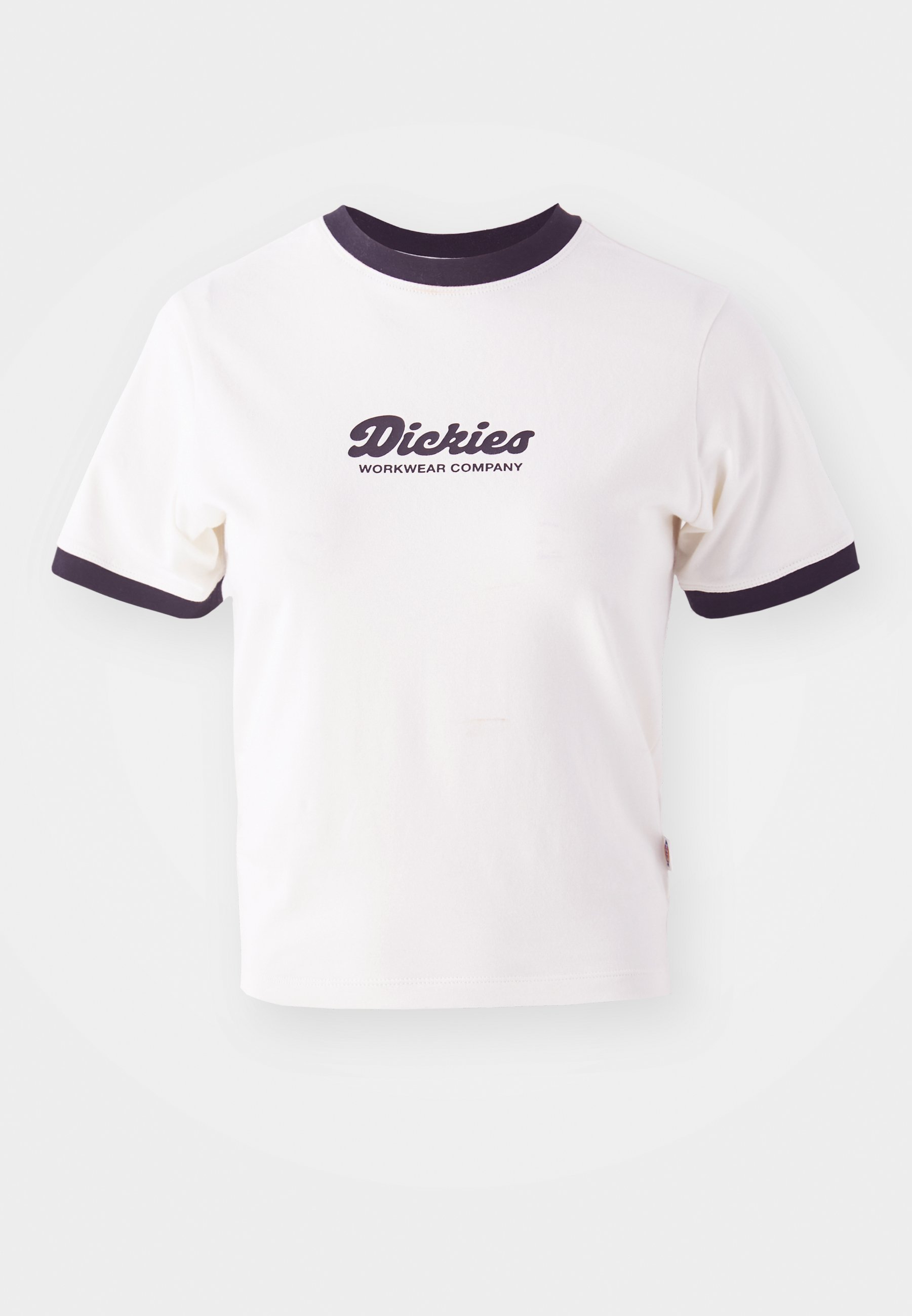Dickies LEWISTOWN RINGER TEE - Koszulka z nadrukiem - czapla