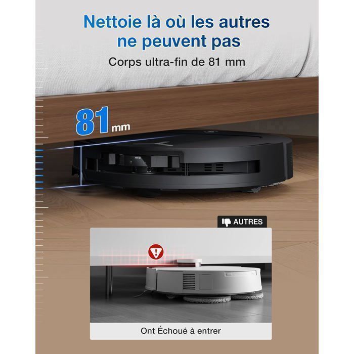 Aspirador e esfregão robô ECOVACS Deebot T50 Omni Gen 2 21000Pa