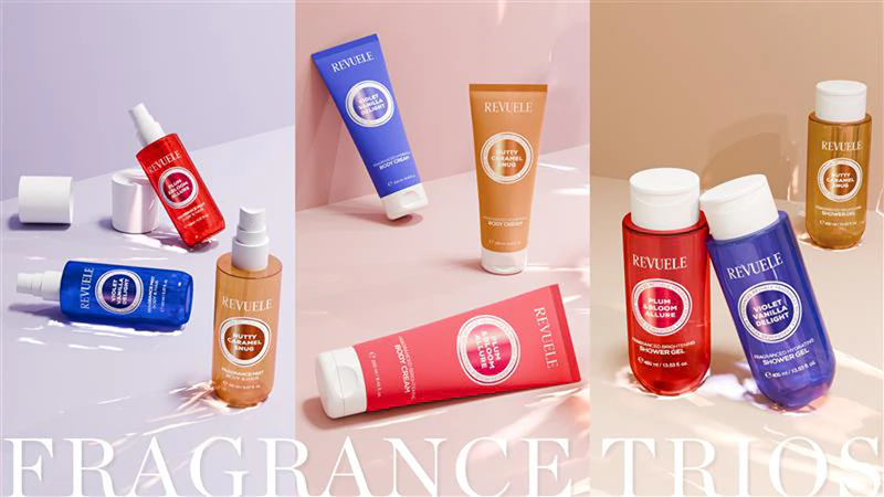 Hydratačný telový krém Revuele Violet Vanilla Delight s vôňou