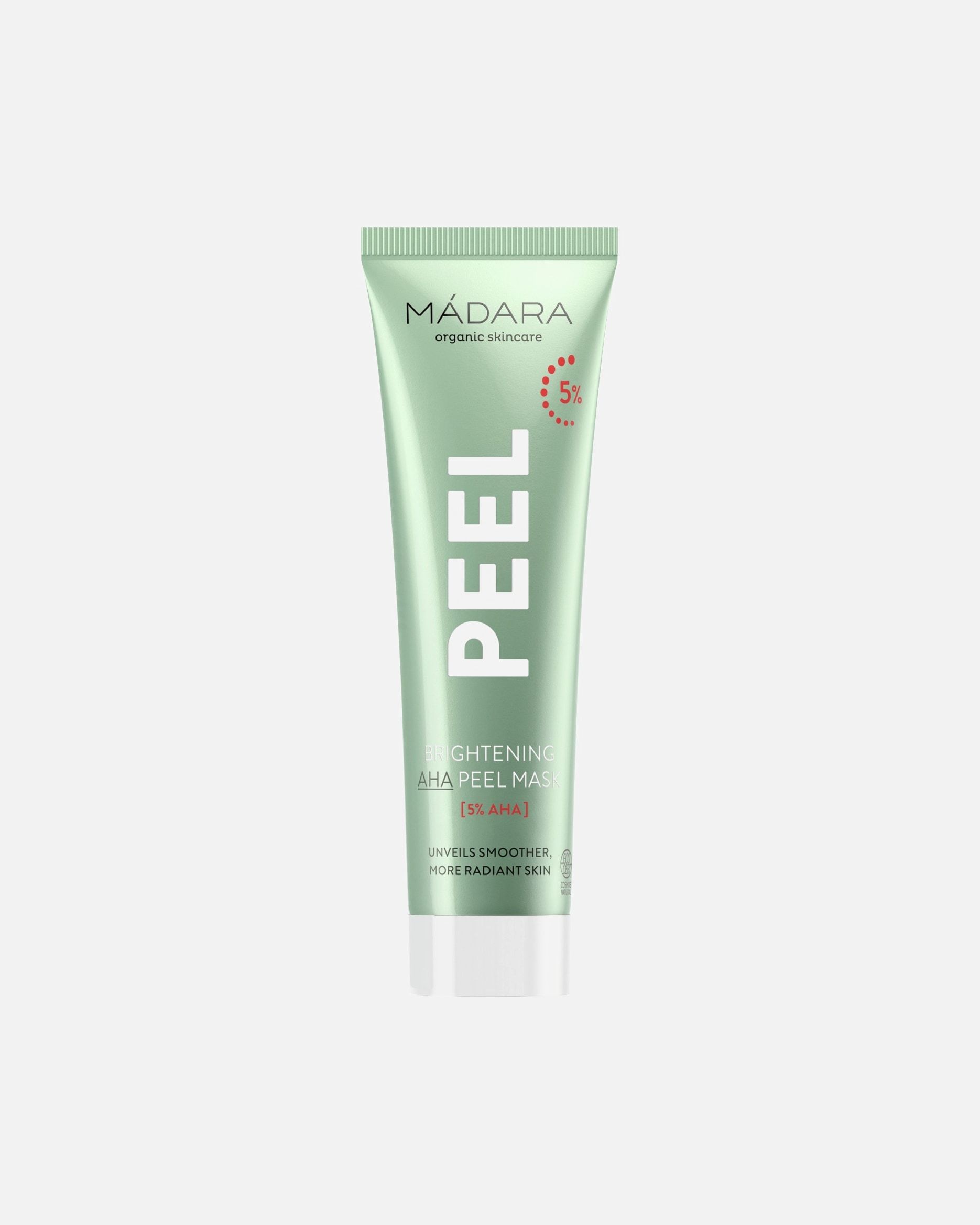 MÁDARA piling maska za obraz z izvlečkom AHA za sijočo kožo – 60 ml