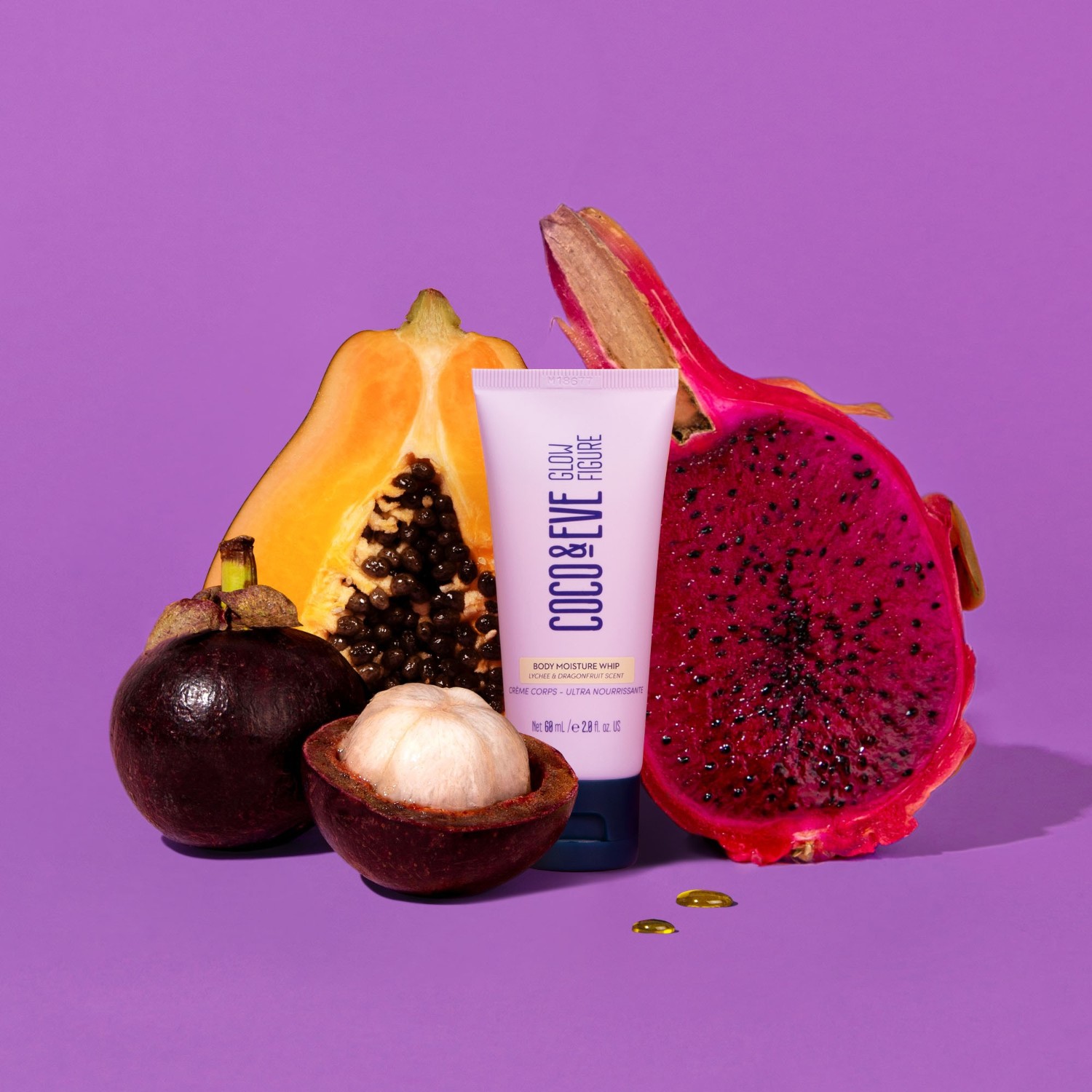 Coco & Eve Glow Figure Whipped Body Cream - Lychee& Dragon Fruit
