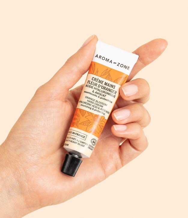 Crème mains Acide hyaluronique & Avocat BIO - Fleur d'oranger