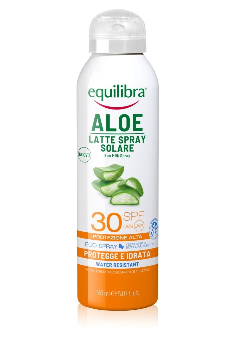 Equilibra Equilibra Aloë Vera Melk Spray SPF 30 150 ml Zonbescherming