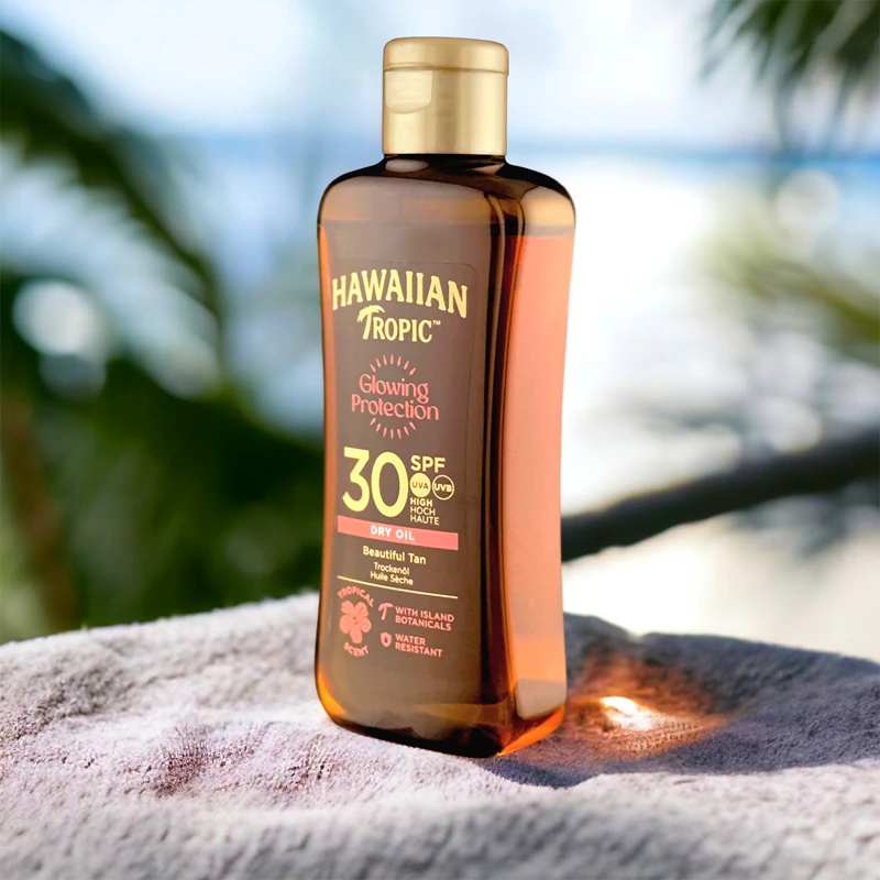 Hawaiian Tropic Glowing Protection suho olje SPF 30