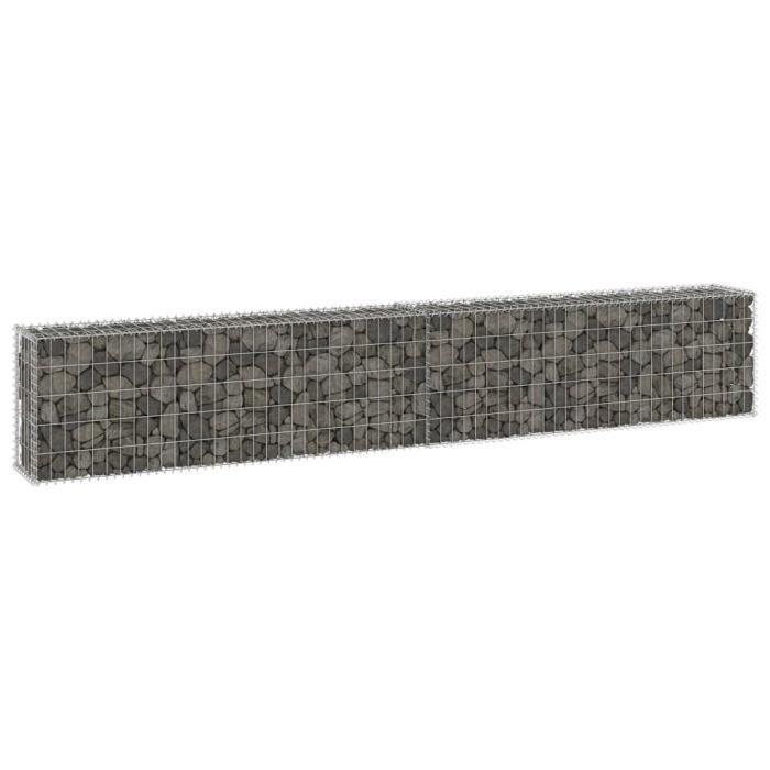 Muro de gaviones con tapas - VIDAXL - 300x30x50 cm - Acero galvanizado - Alta capacidad de carga