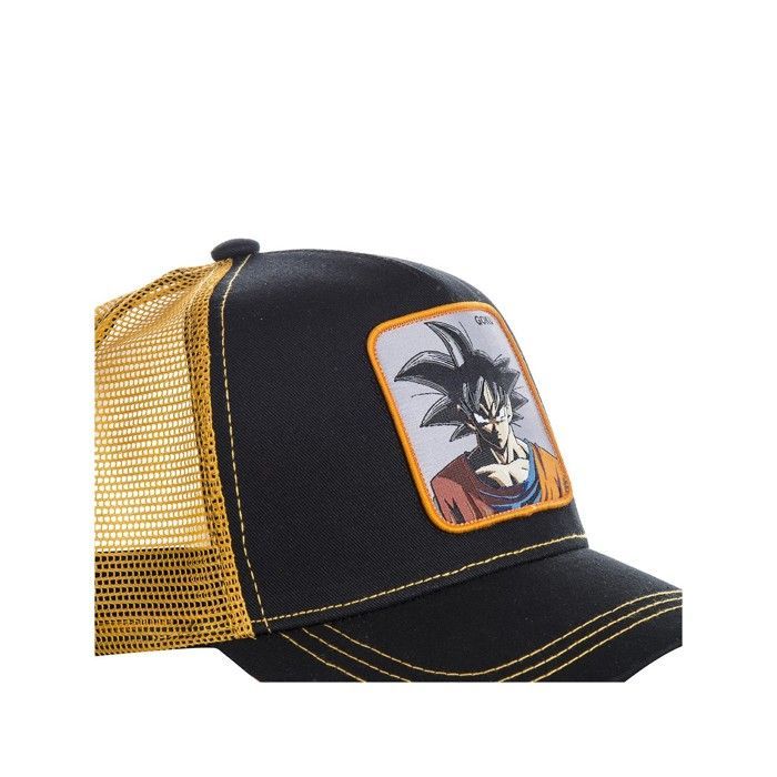 Gorra de camionero Capslab Dragon Ball Z Goku para niño - Malla rígida - Negro | Gris | Naranja | Gris - Visera redondeada - JUNIOR
