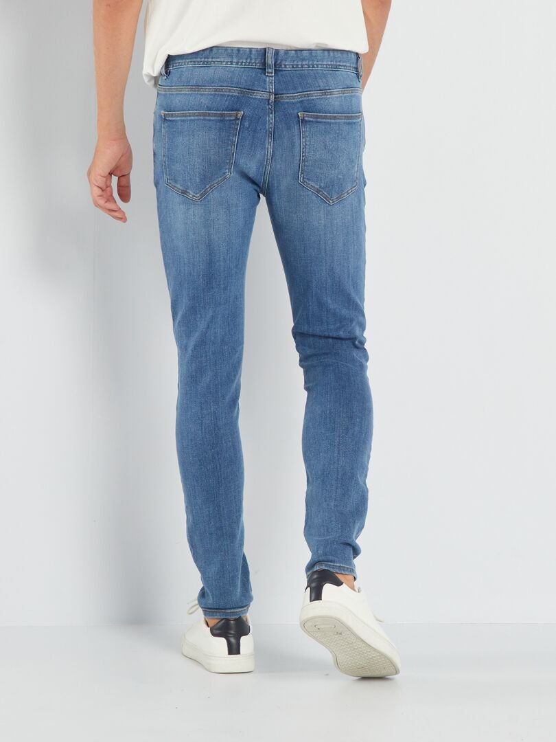 Pantalones vaqueros ajustados de 5 bolsillos - Talla L32 - Azul