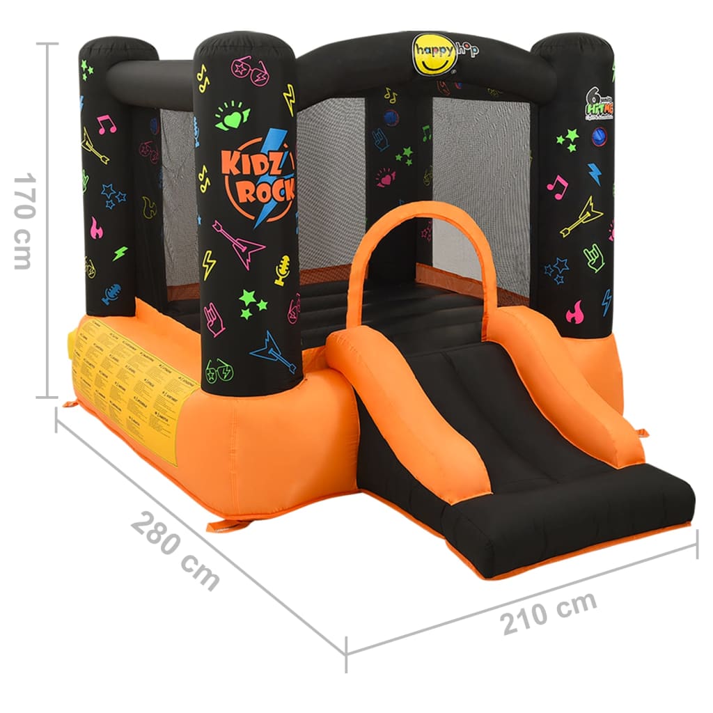 Aufblasbare Hüpfburg Kidz Rock Happy Hop, 210 x 280 x 170 cm