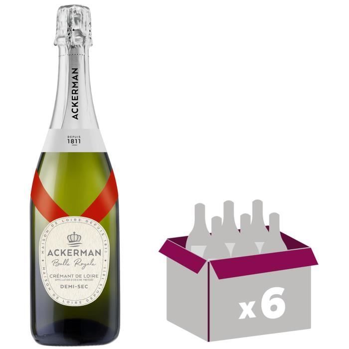 Ackerman Bulle Royale Semi-seco - Crémant de Loire - 6x75cl