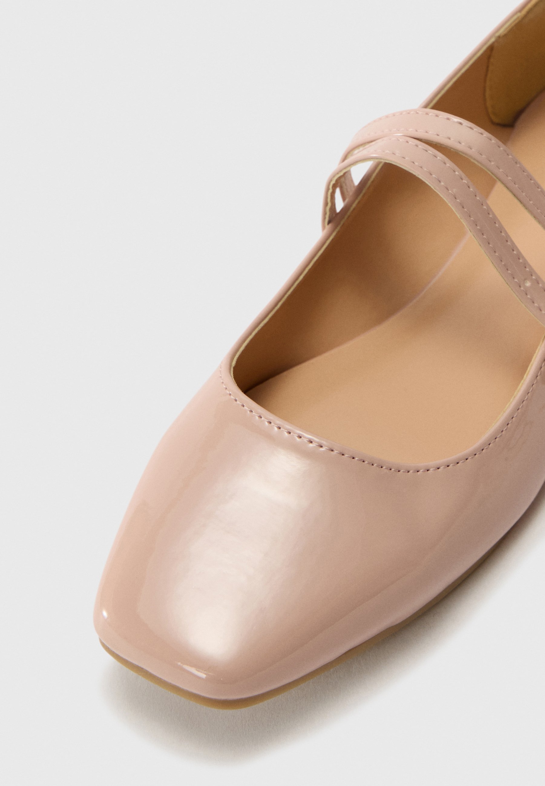 Anna Field Ballerinas mit Knöchelriemen – Rose