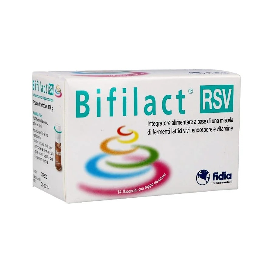 Complemento alimenticio FIDIA Bifilact RSV con fermentos lácticos vivos, 14 frascos