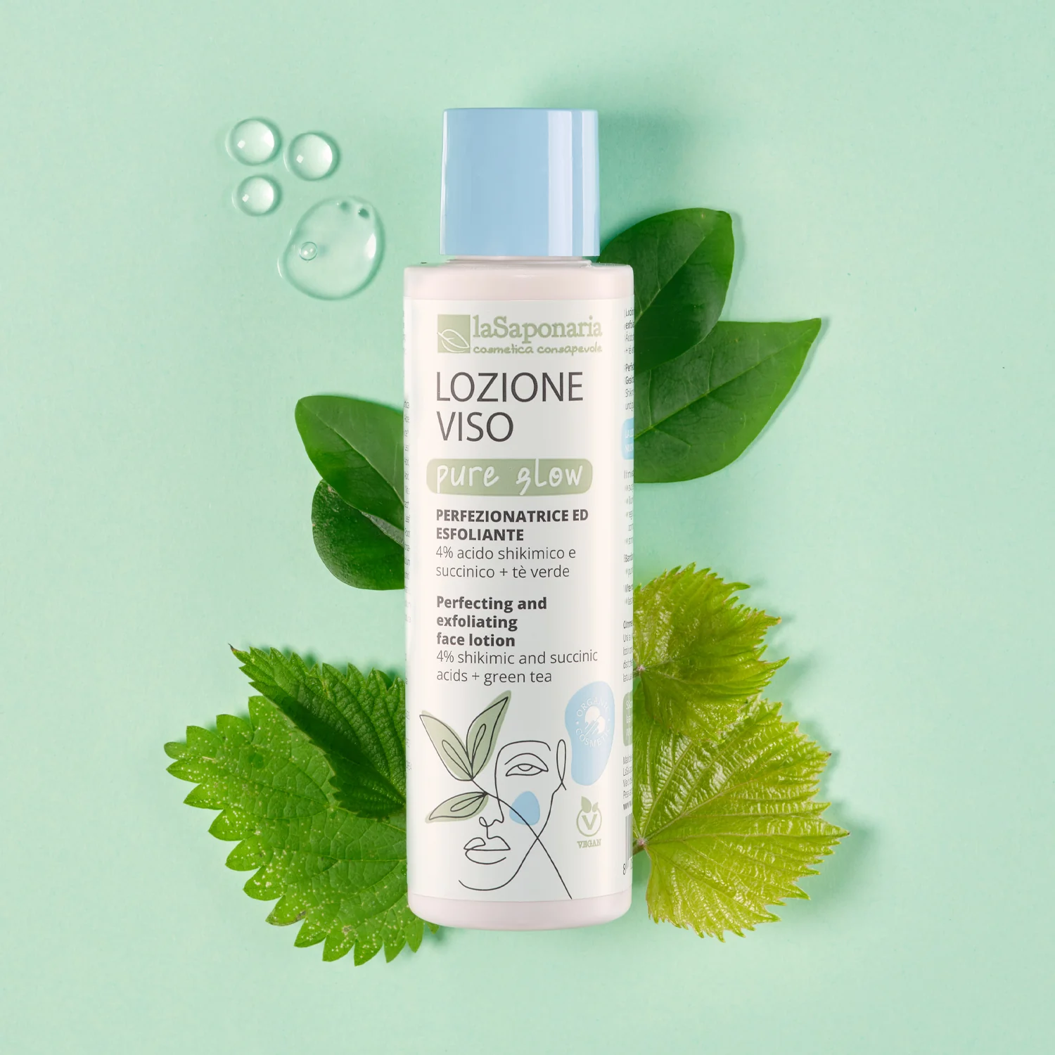Pelli Impure Pure Glow lozione viso perfezionatrice ed esfoliante - Tonico viso, Fluido viso antimperfezioni