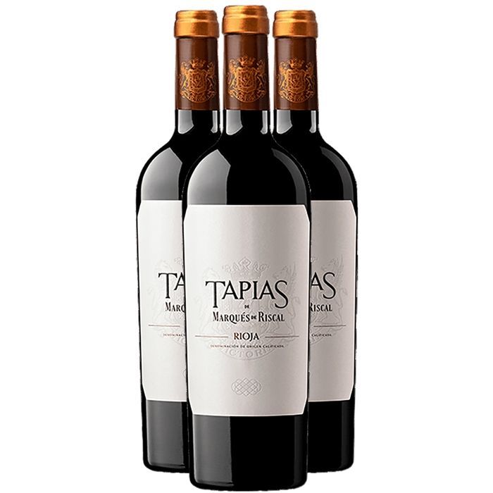Marques de Riscal Rioja Tapias De Marques De Riscal 2020 - Vino Tinto de España (3x75cl)