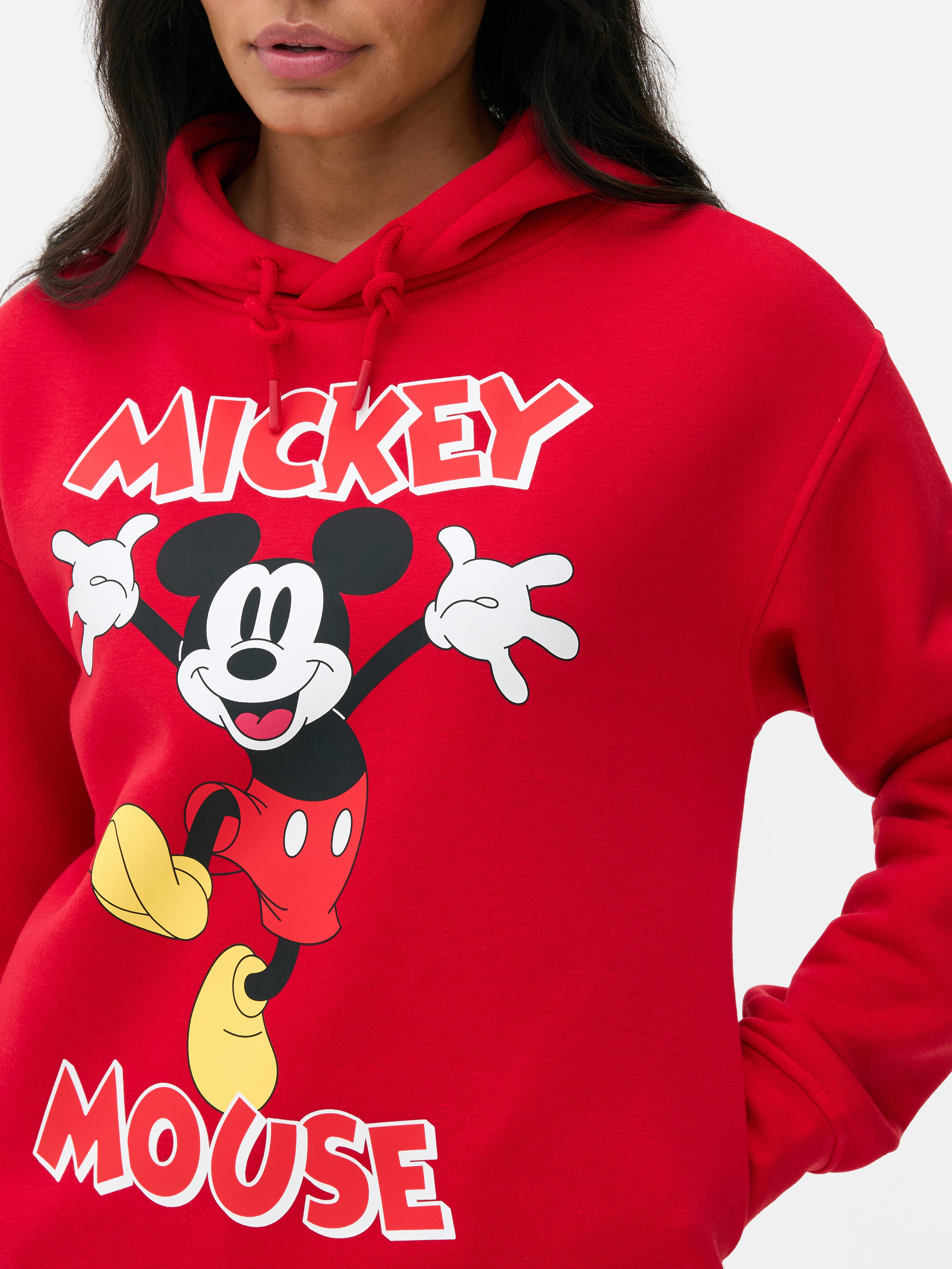 Disney Mickey egér mintás kapucnis pulóver, húzózsinóros, pulóver stílusú Mickey egér mintás kapucnis pulóver