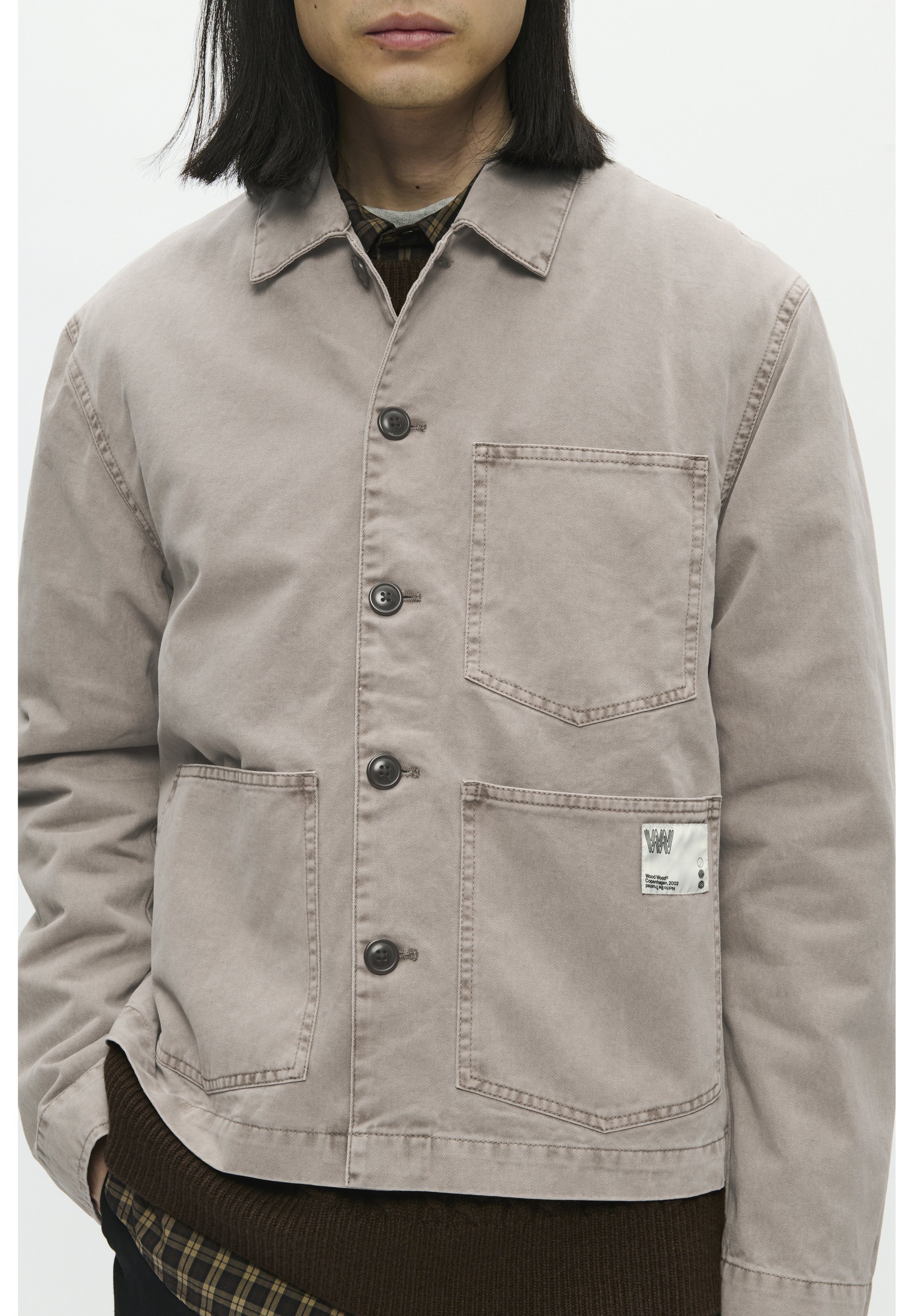WOOD WOOD WWSTEFAN WORKWEAR - Spijkerjas - gevallen rots