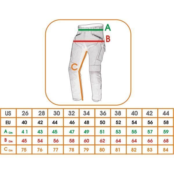 Pantalones térmicos impermeables para moto con protectores térmicos homologados CE, fluorescentes, talla 44.