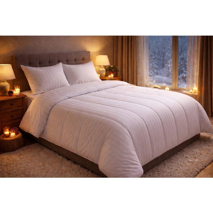 Edredón cálido de 220x240 cm BLANREVE PRESTIGE Multiprotección - 100% poliéster - Para 2 personas - Satén a rayas