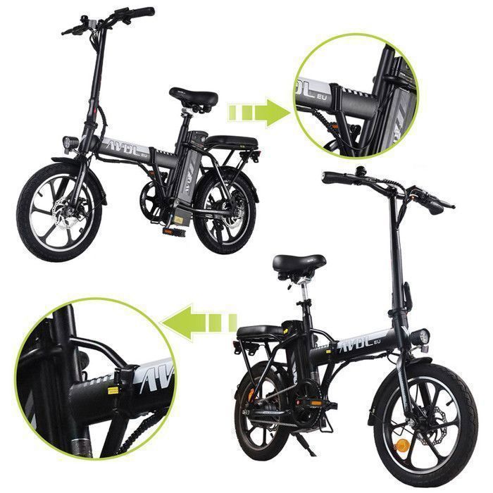 AVDLEU - Vélo Électrique Pliable - Roues 16