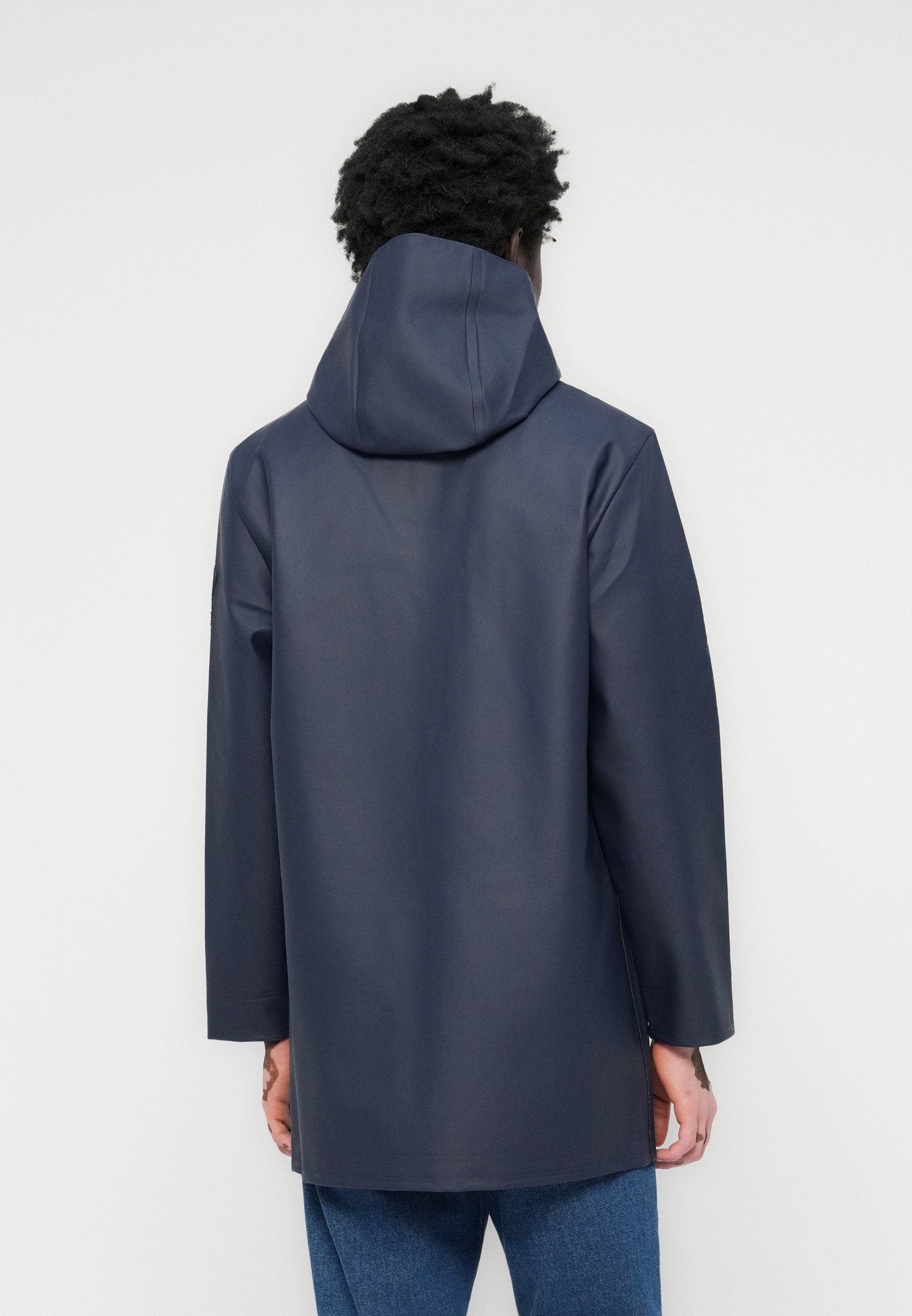 Stutterheim STUTTERHEIM X LYLE & SCOTT JACKET - Waterdichte jas - marineblauw