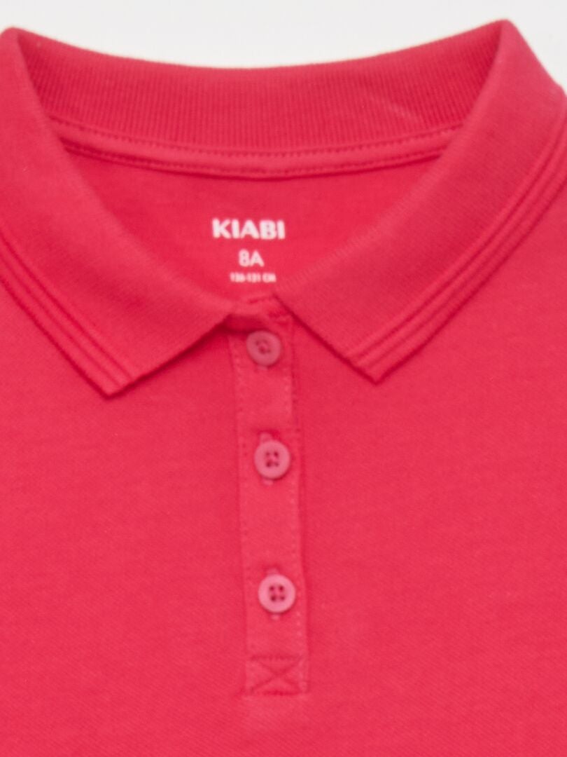 Camisa polo de manga curta - ROSA