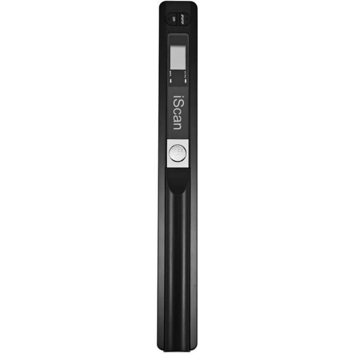 Portable Document Scanner 900 DPI USB 2.0 LCD Screen Supports JPG/PDF Format Black