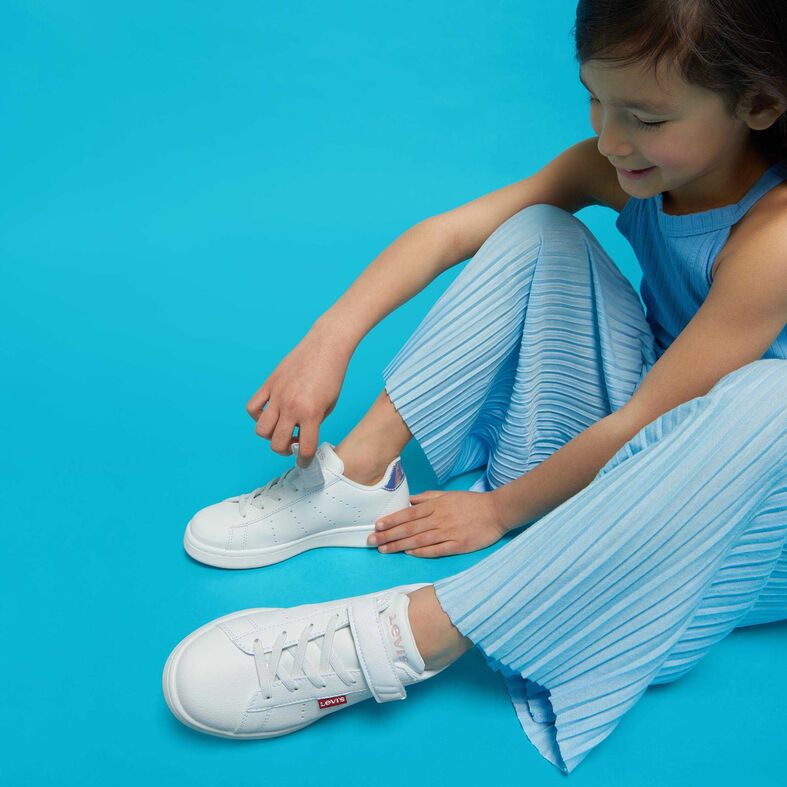 Coșuri / adidași Fille Blanc