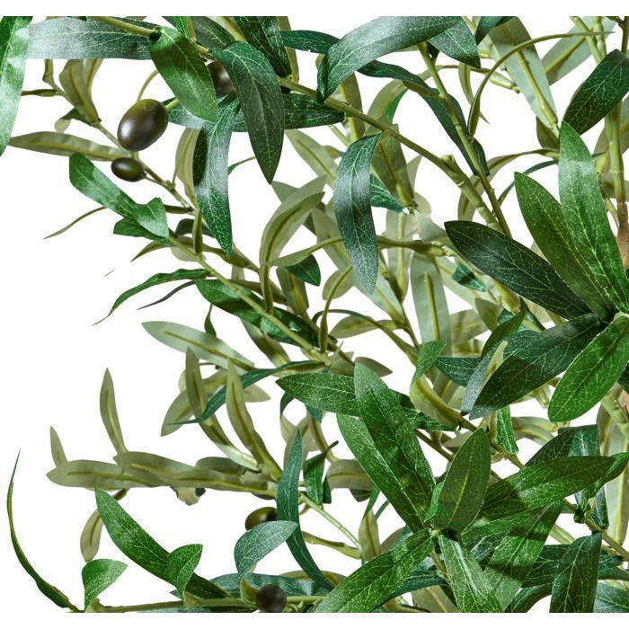 Artificial olive tree 145 cm, decorative plant with realistic leaves and olives for living room, bedroom or office