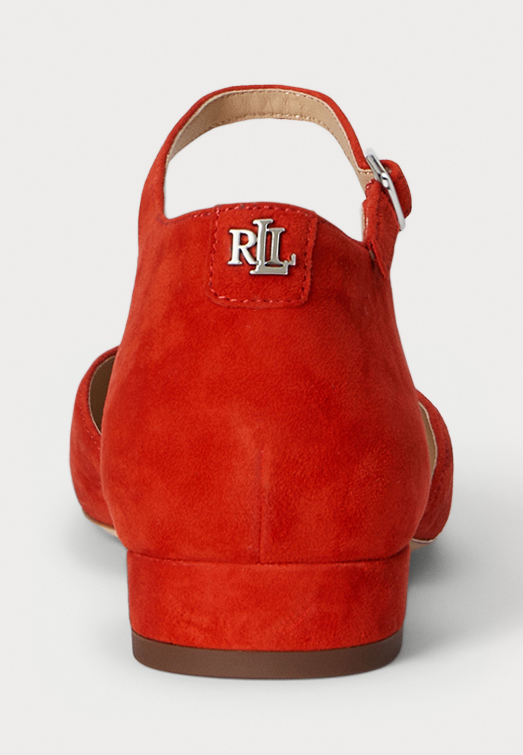 Lauren Ralph Lauren EMELLIE SUEDE MARY JANE - Ballerina's - fel vermiljoen