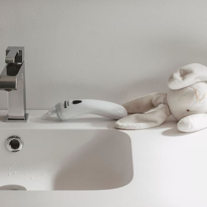 Aspirador nasal eléctrico portátil para bebés Aspidoo blanco