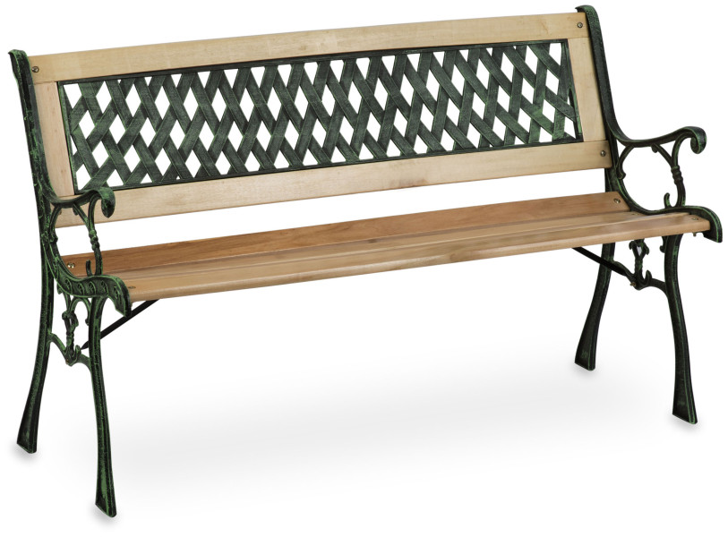 Ławka ogrodowa parkowa drewniana 124x43x74 cm Sofotel
